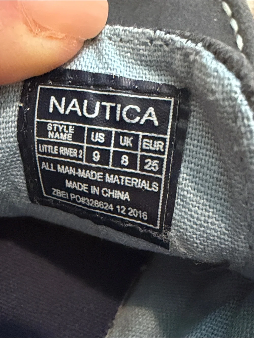Nautica Boys' Dark Blue Suede Moccasins